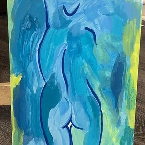 Subtle woman figure painting